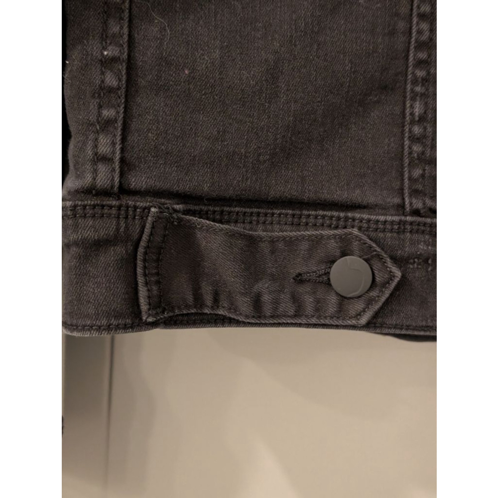 Women's Joe's Jeans Black Distressed Denim Lightweight Jacket M - Picture 6 of 11